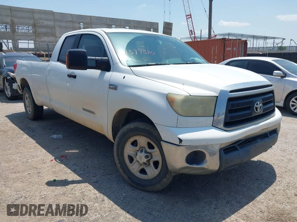 2010 Toyota Tundra SR with VIN 5TFTY5F19AX006696, listed as a IAAI auction lot 42379570 with 332,246 mi miles and . Bid and sale history available at DreamBid. Image 1.