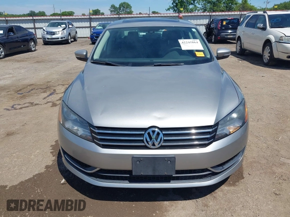2013 Volkswagen Passat SE with VIN 1VWBP7A37DC140683, listed as a IAAI auction lot 42245864 with 125,898 mi miles and . Bid and sale history available at DreamBid. Image 12.