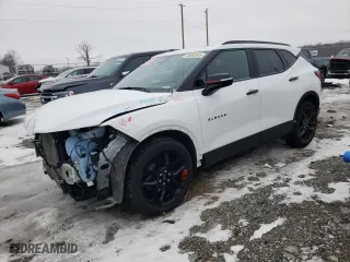 2022 Chevrolet Blazer LT with VIN 3GNKBJRS6NS182078, listed as a Copart auction lot 88852515 with 46,140 mi miles and Salvage Title. Bid and sale history available at carsss.com. Image 1.