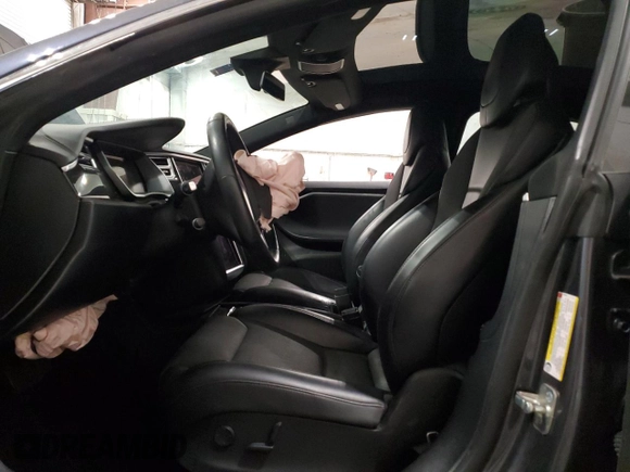 2017 Tesla Model S 100D with VIN 5YJSA1E2XHF197245, listed as a Copart auction lot 45961805 with Not provided miles and Non repairable. Bid and sale history available at DreamBid. Image 7.