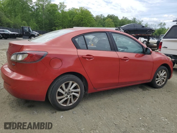 2013 Mazda 3 i Touring with VIN JM1BL1V75D1708997, listed as a Copart auction lot 55180725 with 80,471 mi miles and Clean title. Bid and sale history available at DreamBid. Image 3.