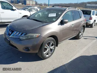 2009 Nissan Murano SL with VIN JN8AZ18W39W115554, listed as a IAAI auction lot 41699486 with 1 mi miles. Bid and sale history available at carsss.com. Image 2.