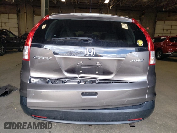 2012 Honda CR-V EX-L with VIN 5J6RM4H70CL011954, listed as a Copart auction lot 53962325 with 188,094 mi miles and Salvage Title. Bid and sale history available at carsss.com. Image 6.