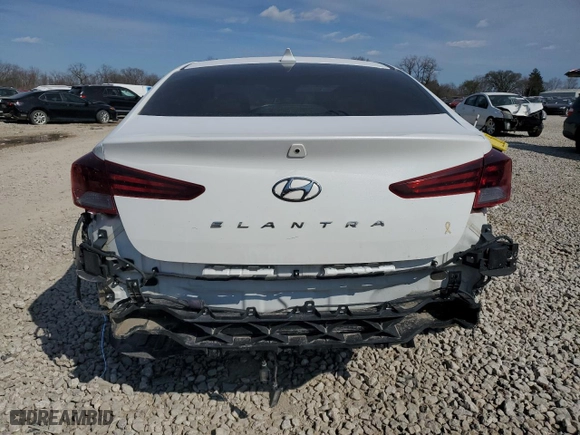 2019 Hyundai Elantra SEL with VIN 5NPD84LF6KH469908, listed as a Copart auction lot 49059455 with 109,200 mi miles and Salvage Title. Bid and sale history available at carsss.com. Image 6.