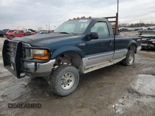 1999 Ford F-250 with VIN 1FTNF21S8XEA67992, listed as a Copart auction lot 44249795 with 157,528 mi miles and Salvage title. Bid and sale history available at DreamBid. Image 1.