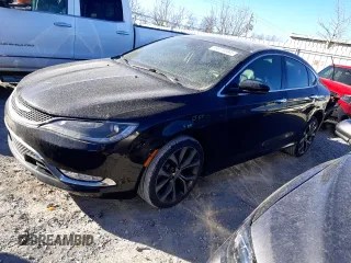 2016 Chrysler 200 C with VIN 1C3CCCEG2GN191174, listed as a Copart auction lot 83074884 with 75,715 mi miles and Salvage Title. Bid and sale history available at carsss.com. Image 1.