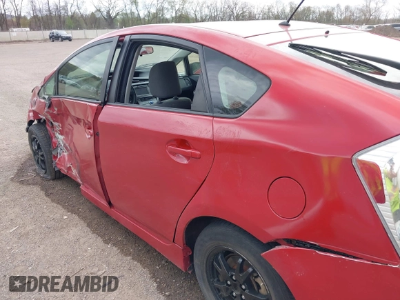 2012 Toyota Prius One with VIN JTDKN3DU0C1520187, listed as a IAAI auction lot 42070196 with 191,023 mi miles. Bid and sale history available at carsss.com. Image 19.