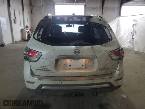 2015 Nissan Pathfinder SL with VIN 5N1AR2MM9FC707815, listed as a Copart auction lot 58073905 with 96,821 mi miles and Salvage title. Bid and sale history available at DreamBid. Image 6.