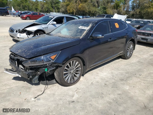 2017 Kia Cadenza Premium with VIN KNALC4J1XH5081667, listed as a Copart auction lot 49970475 with 129,048 mi miles and Salvage Title. Bid and sale history available at carsss.com. Image 1.