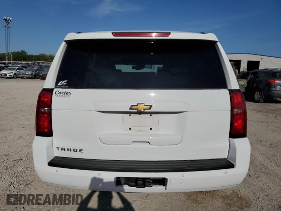 2020 Chevrolet Tahoe LT z VIN 1GNSKBKC7LR124845, wystawiony jako Copart lot #53354715 z przebiegiem Nie podano mil oraz Szkoda całkowita • Salvage title. Historia ofert i sprzedaży dostępna na DreamBid. Obrazek 6.