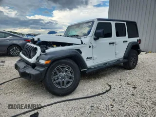 2024 Jeep Wrangler Sport S with VIN 1C4PJXDN1RW273839, listed as a Copart auction lot 63295995 with Not provided miles and Non repairable. Bid and sale history available at DreamBid. Image 1.