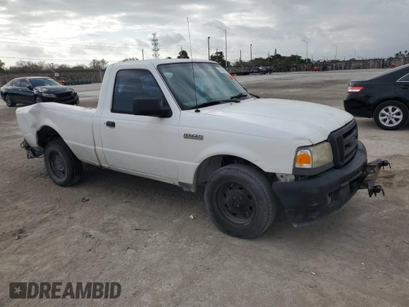 2006 Ford Ranger XL with VIN 1FTYR10D16PA08142, listed as a Copart auction lot 47800395 with Not Provided miles and Salvage Title. Bid and sale history available at DreamBid. Image 4.