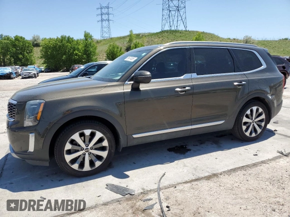 2020 Kia Telluride S with VIN 5XYP64HC9LG030907, listed as a Copart auction lot 59674855 with 85,351 mi miles and Salvage title. Bid and sale history available at DreamBid. Image 1.