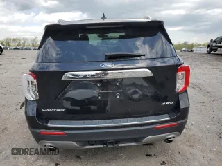 2022 Ford Explorer Limited with VIN 1FMSK8FH1NGB65774, listed as a Copart auction lot 53187045 with 18,464 mi miles and Salvage title. Bid and sale history available at DreamBid. Image 6.