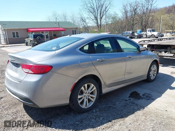 2015 Chrysler 200 Limited with VIN 1C3CCCAB7FN728548, listed as a IAAI auction lot 42069446 with 154,802 mi miles. Bid and sale history available at carsss.com. Image 4.