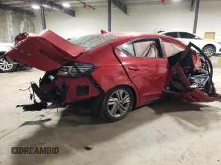 2020 Hyundai Elantra SEL with VIN 5NPD84LF0LH579581, listed as a Copart auction lot 44112924 with Not provided miles and Salvage title. Bid and sale history available at DreamBid. Image 3.