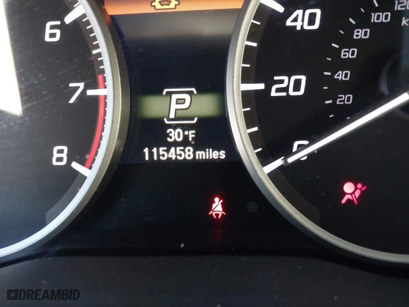 2018 Acura RDX w/Advance Pkg with VIN 5J8TB4H73JL018607, listed as a IAAI auction lot 41398838 with 115,458 mi miles. Bid and sale history available at carsss.com. Image 14.