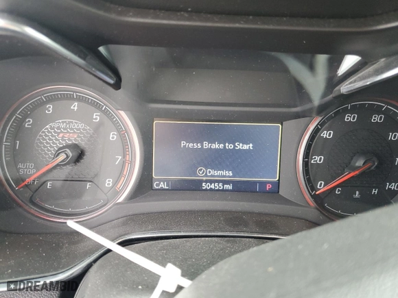 2021 Chevrolet TrailBlazer RS with VIN KL79MUSL8MB099751, listed as a Copart auction lot 44063515 with 50,455 mi miles and Salvage Title. Bid and sale history available at carsss.com. Image 9.