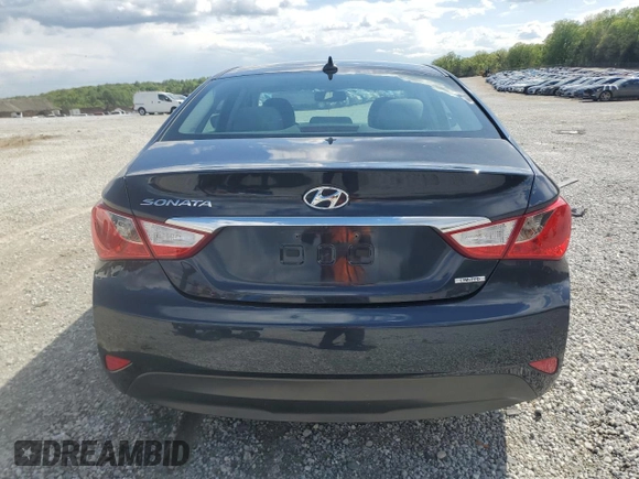 2014 Hyundai Sonata SE with VIN 5NPEC4AC0EH827178, listed as a Copart auction lot 52821265 with 52,961 mi miles and Salvage Title. Bid and sale history available at DreamBid. Image 6.
