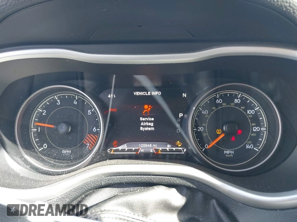 2015 Jeep Cherokee Limited with VIN 1C4PJLDB9FW677367, listed as a IAAI auction lot 41826477 with 125,648 mi miles and . Bid and sale history available at DreamBid. Image 7.