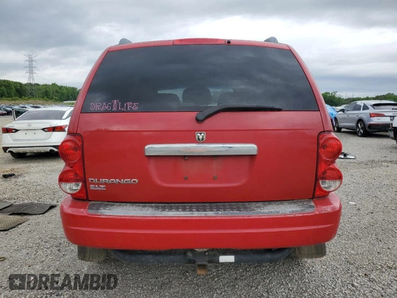2005 Dodge Durango SLT with VIN 1D4HD48N85F616969, listed as a Copart auction lot 55421275 with 207,467 mi miles and Clean title. Bid and sale history available at DreamBid. Image 6.