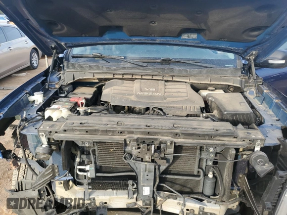 2020 Nissan Titan Platinum Reserve with VIN 1N6AA1EFXLN505021, listed as a Copart auction lot 41728575 with 64,623 mi miles and Salvage title. Bid and sale history available at DreamBid. Image 11.