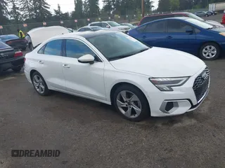 2023 Audi A3 Premium z VIN WAUAUDGYXPA118652, wystawiony jako IAAI lot #42311874 z przebiegiem 35 702 mil mil oraz . Historia ofert i sprzedaży dostępna na DreamBid. Obrazek 1.