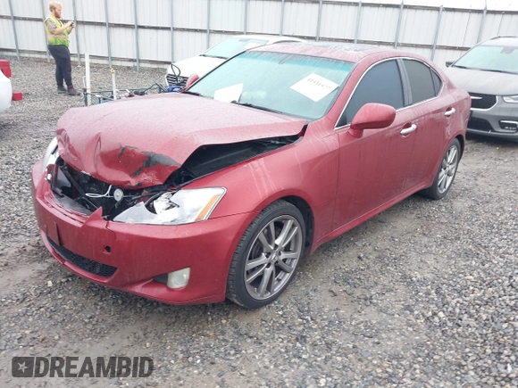 2008 Lexus IS with VIN JTHBK262085061532, listed as a IAAI auction lot 41931577 with 244,834 mi miles. Bid and sale history available at carsss.com. Image 2.