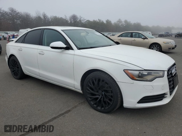 2013 Audi A6 Premium Plus with VIN WAUDFAFC8DN076742, listed as a Copart auction lot 51014335 with 92,694 mi miles and Salvage title. Bid and sale history available at DreamBid. Image 4.