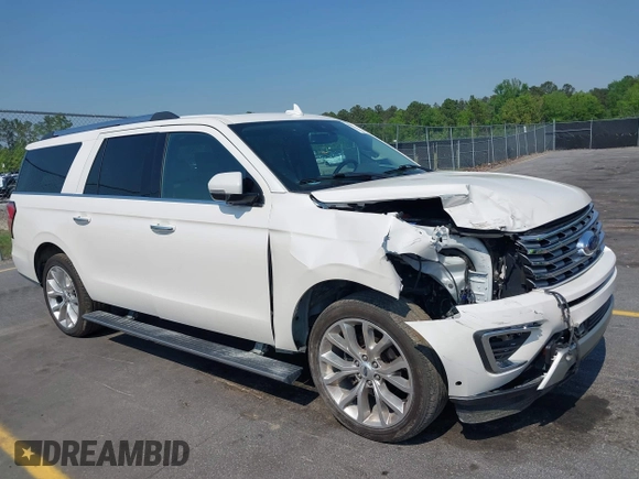 2018 Ford Expedition Max Limited z VIN 1FMJK2AT0JEA35804, wystawiony jako IAAI lot #41985908 z przebiegiem 118 341 mil mil oraz . Historia ofert i sprzedaży dostępna na DreamBid. Obrazek 1.