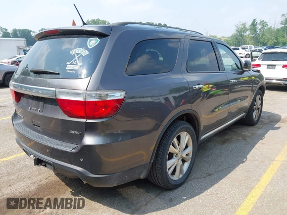 2013 Dodge Durango Crew with VIN 1C4RDJDG0DC693522, listed as a IAAI auction lot 42722229 with 138,585 mi miles and . Bid and sale history available at DreamBid. Image 4.