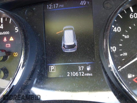 2018 Nissan Rogue S with VIN KNMAT2MT4JP537958, listed as a IAAI auction lot 41744449 with 210,612 mi miles and . Bid and sale history available at carsss.com. Image 15.