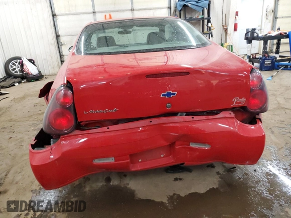 2004 Chevrolet Monte Carlo LS with VIN 2G1WW12E749223471, listed as a Copart auction lot 82597584 with 89,373 mi miles and Non Repairable. Bid and sale history available at carsss.com. Image 6.