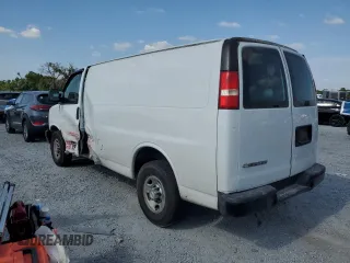 2017 Chevrolet Express Cargo with VIN 1GCWGAFF4H1352771, listed as a Copart auction lot 54472305 with 106,950 mi miles and Salvage title. Bid and sale history available at DreamBid. Image 2.