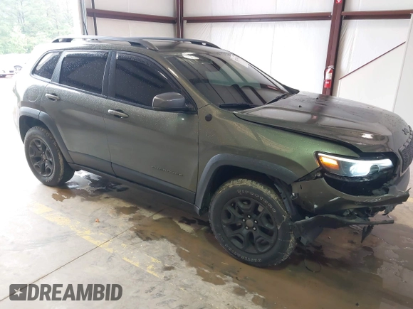 2020 Jeep Cherokee Trailhawk Elite with VIN 1C4PJMBN2LD538076, listed as a IAAI auction lot 42219282 with 53,773 mi miles and . Bid and sale history available at DreamBid. Image 1.
