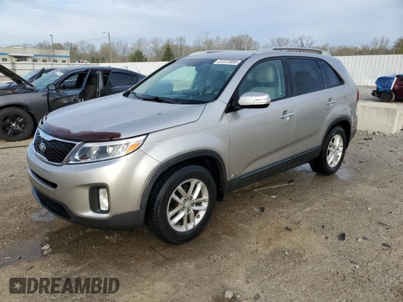 2015 Kia Sorento LX with VIN 5XYKTCA65FG551810, listed as a Copart auction lot 51372085 with 85,377 mi miles and Salvage Title. Bid and sale history available at DreamBid. Image 1.
