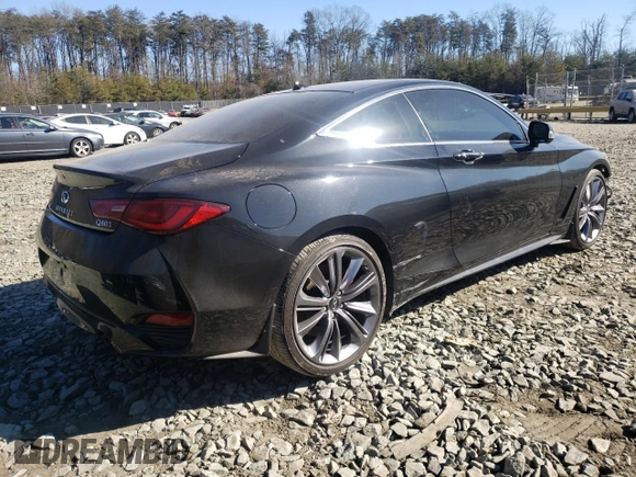 2022 Infiniti Q60 Red Sport 400 with VIN JN1FV7LL3NM680313, listed as a Copart auction lot 40974084 with 17,527 mi miles and . Bid and sale history available at DreamBid. Image 3.