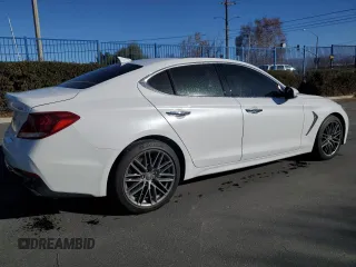 2019 Genesis G70 2.0T Advanced with VIN KMTG34LA1KU026797, listed as a Copart auction lot 89213515 with 29,777 mi miles and Salvage Title. Bid and sale history available at carsss.com. Image 3.