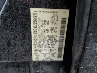 2007 Nissan Quest S with VIN 5N1BV28U67N134677, listed as a Copart auction lot 88017665 with 145,061 mi miles and Salvage Title. Bid and sale history available at carsss.com. Image 15.