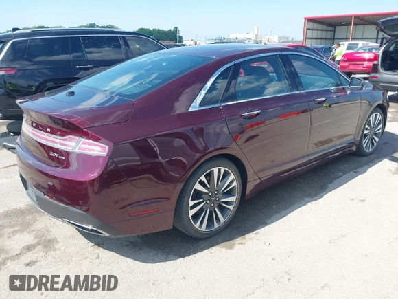 2017 Lincoln MKZ Reserve z VIN 3LN6L5F99HR648769, wystawiony jako IAAI lot #42252379 z przebiegiem 53 656 mil mil oraz . Historia ofert i sprzedaży dostępna na DreamBid. Obrazek 4.