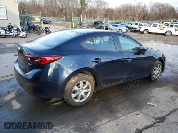 2015 Mazda 3 i SV with VIN JM1BM1T71F1242830, listed as a Copart auction lot 79832884 with Not Provided miles and Salvage Title. Bid and sale history available at DreamBid. Image 3.