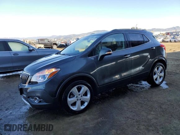 2016 Buick Encore Leather with VIN KL4CJCSB9GB743162, listed as a Copart auction lot 87899485 with 64,108 mi miles and Salvage Title. Bid and sale history available at carsss.com. Image 1.