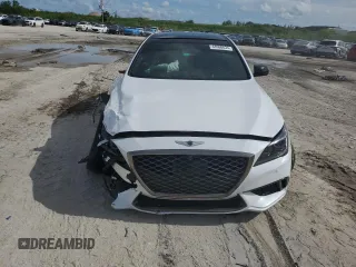 2019 Genesis G80 3.3T Sport with VIN KMTFN4JB5KU305560, listed as a Copart auction lot 64960634 with 57,017 mi miles and Non Repairable. Bid and sale history available at carsss.com. Image 5.