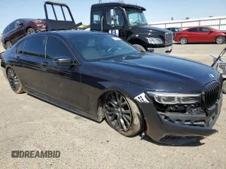 2021 BMW 7 Series 740i with VIN WBA7T2C01MCF79954, listed as a Copart auction lot 48502383 with 50,119 mi miles. Bid and sale history available at carsss.com. Image 4.