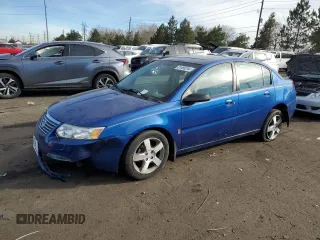 2006 Saturn ION with VIN 1G8AL55F56Z103662, listed as a Copart auction lot 81490244 with 128,666 mi miles and Salvage Title. Bid and sale history available at carsss.com. Image 1.