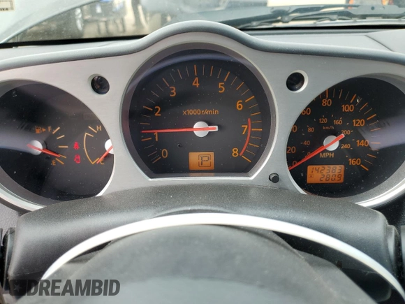 2004 Nissan 350Z Touring with VIN JN1AZ34E04T063110, listed as a Copart auction lot 50124855 with 142,383 mi miles and Salvage Title. Bid and sale history available at carsss.com. Image 9.