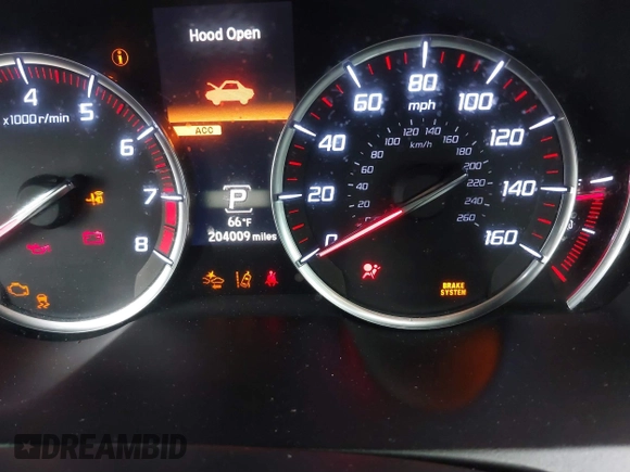2019 Acura TLX w/A-Spec Pkg with VIN 19UUB1F63KA009058, listed as a IAAI auction lot 41456033 with 204,009 mi miles. Bid and sale history available at carsss.com. Image 7.