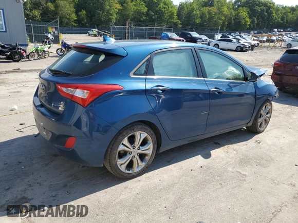 2014 Hyundai Elantra GT with VIN KMHD35LH3EU228450, listed as a Copart auction lot 68091244 with 0 mi miles and Salvage Title. Bid and sale history available at carsss.com. Image 3.