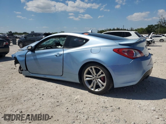 2012 Hyundai Genesis Coupe Grand Touring z VIN KMHHU6KH6CU072438, wystawiony jako Copart lot #52910985 z przebiegiem Nie podano mil oraz Szkoda całkowita • Salvage title. Historia ofert i sprzedaży dostępna na DreamBid. Obrazek 2.