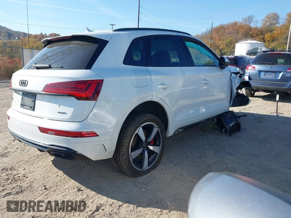 2024 Audi Q5 S line Premium Plus with VIN WA1EAAFY1R2143511, listed as a IAAI auction lot 40736946 with 1,125 mi miles and . Bid and sale history available at DreamBid. Image 4.